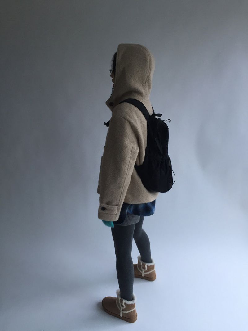 Short duffel coat