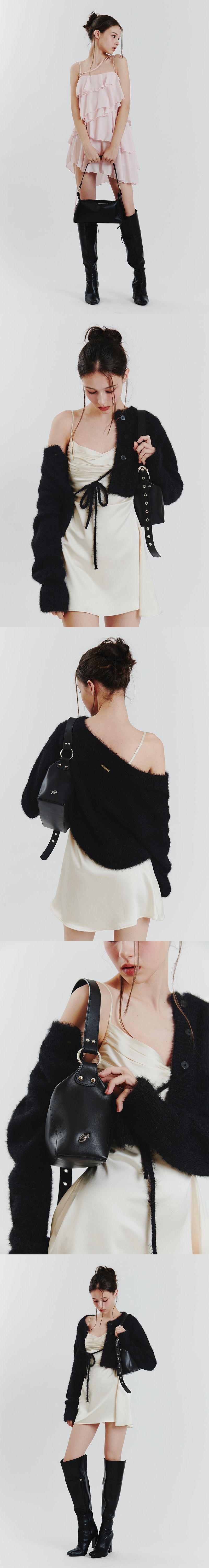 AMBER LEATHER BAG black