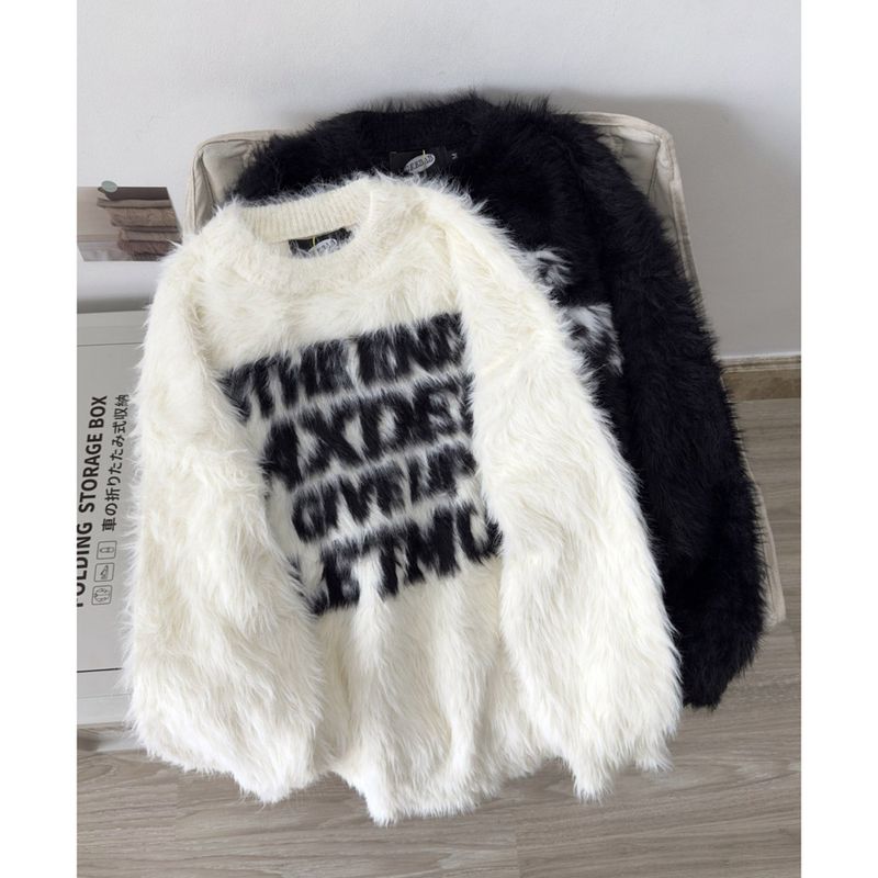 COZINESS（コジネス）の「[Unisex] D Snow Lettering Angora Knitwear (2 colors)（Tops）」