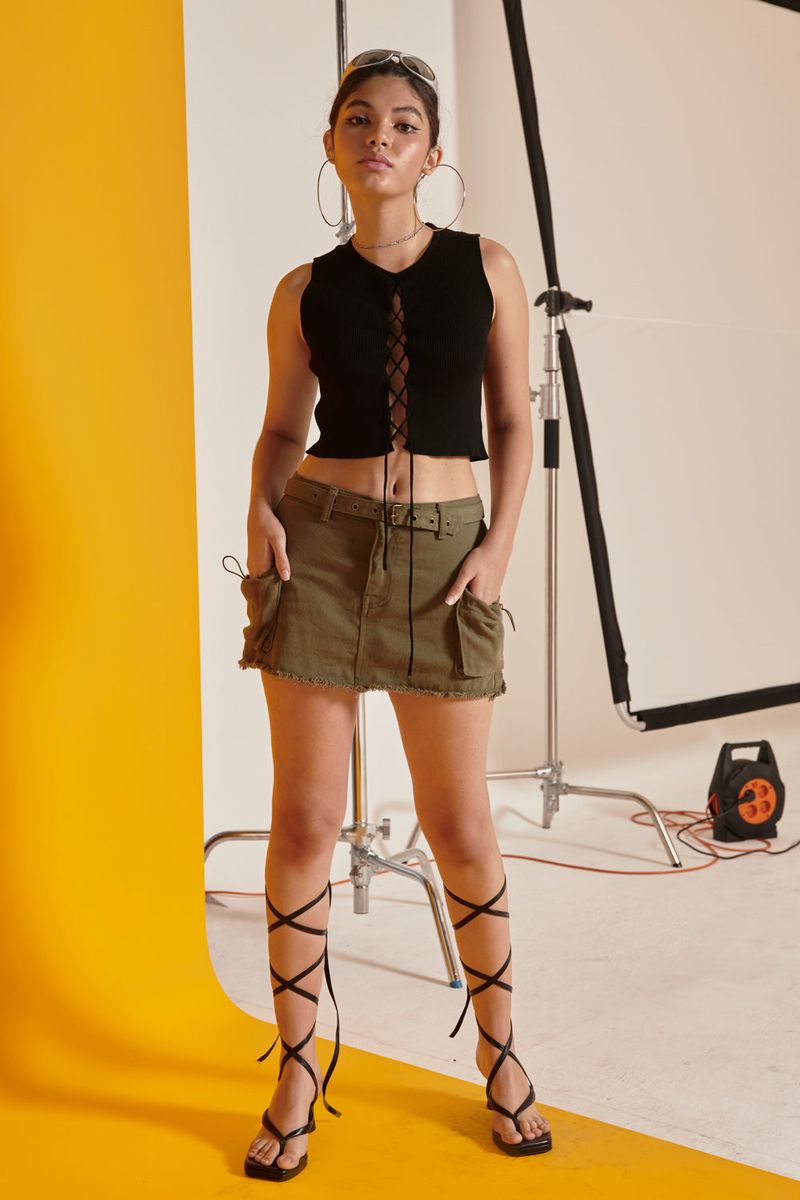 CARGO MINI SKIRT