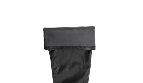 LEATHER THONG SLOUCH BOOTS