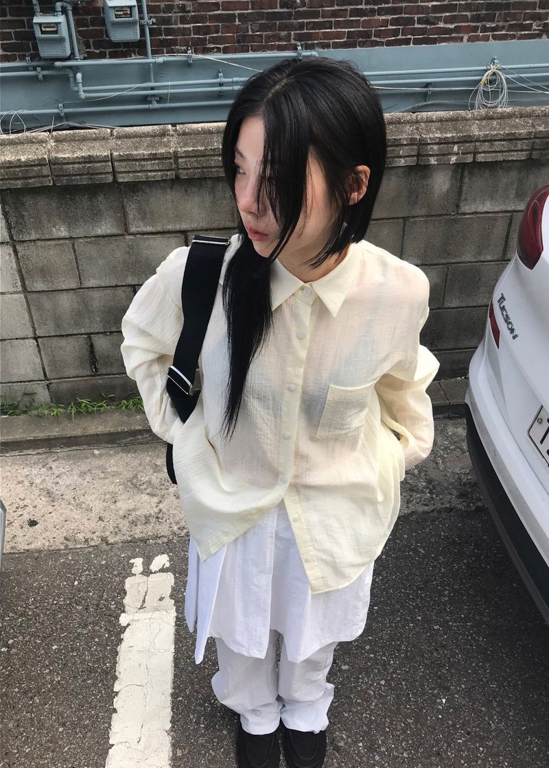 AIRY SHEER SHIRT