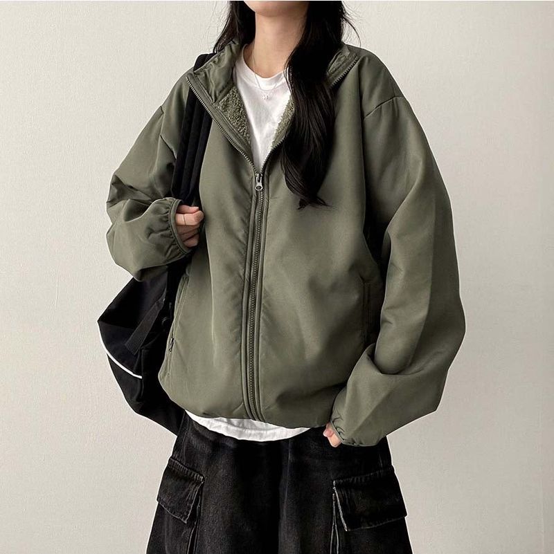 Libby High Neck Zip-Up Jumper
