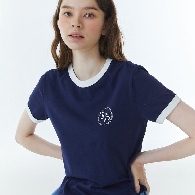 RVS Ringer T-Shirt Navy