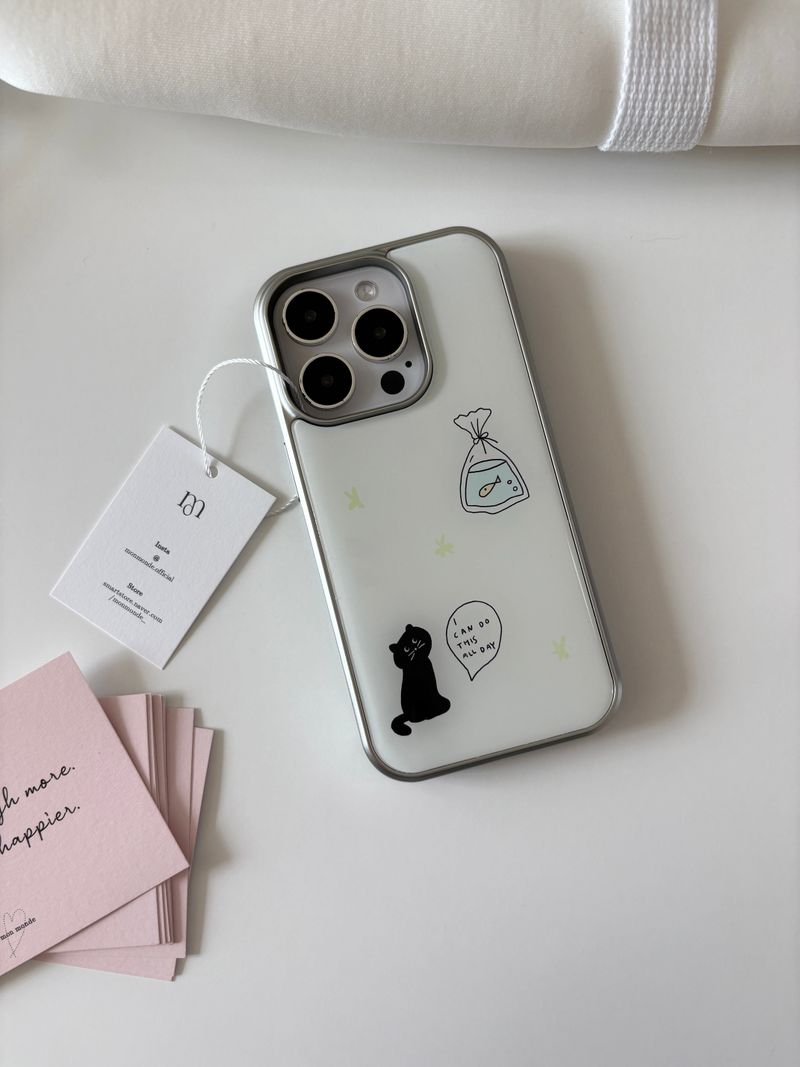 black cat phone case