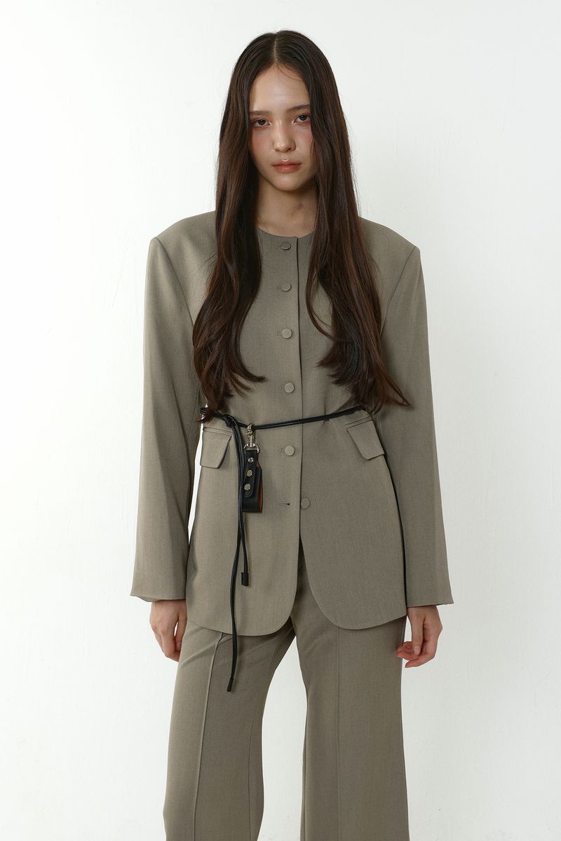 LE LINE JACKET_BEIGE