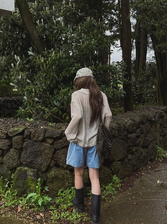 Bohemian Summer Eyelet Punching Knitwear