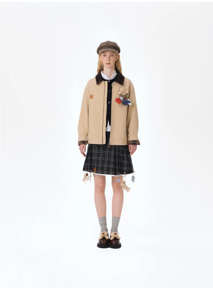 13DE MARZO Clothes Hanger Pleated Skirt