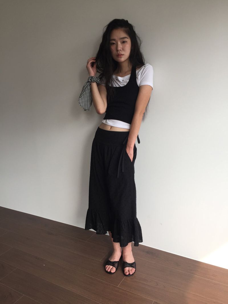 Rush Eyelet T-shirt (3color)