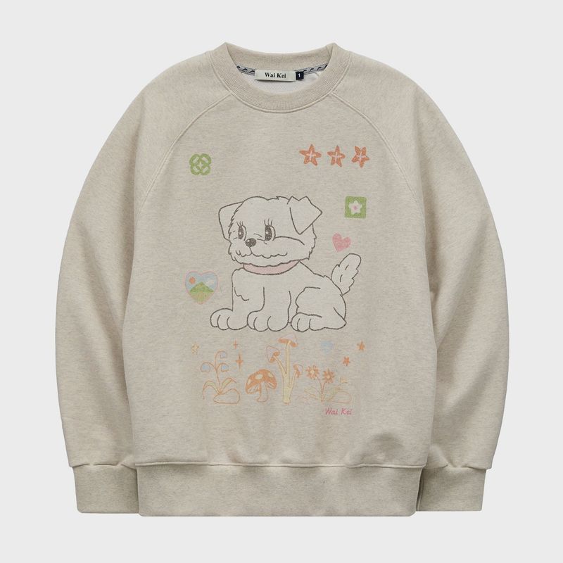 Vintage GOOREUM Drawing Raglan Sweatshirt