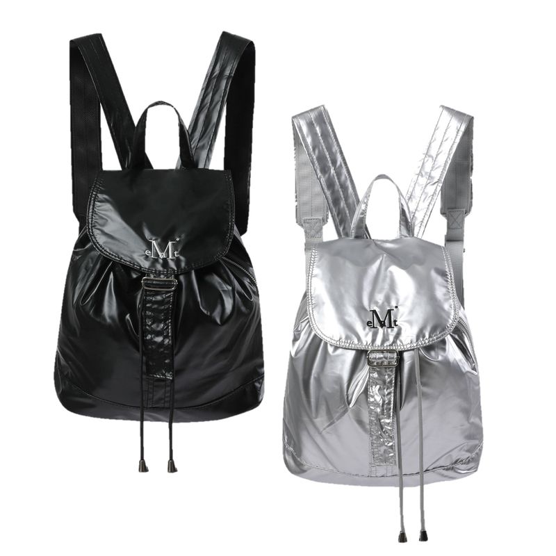 GLOSSY MINI SILVER BACKPACK (2color) 