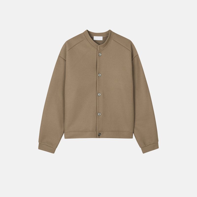 League wool crop cardigan jacket