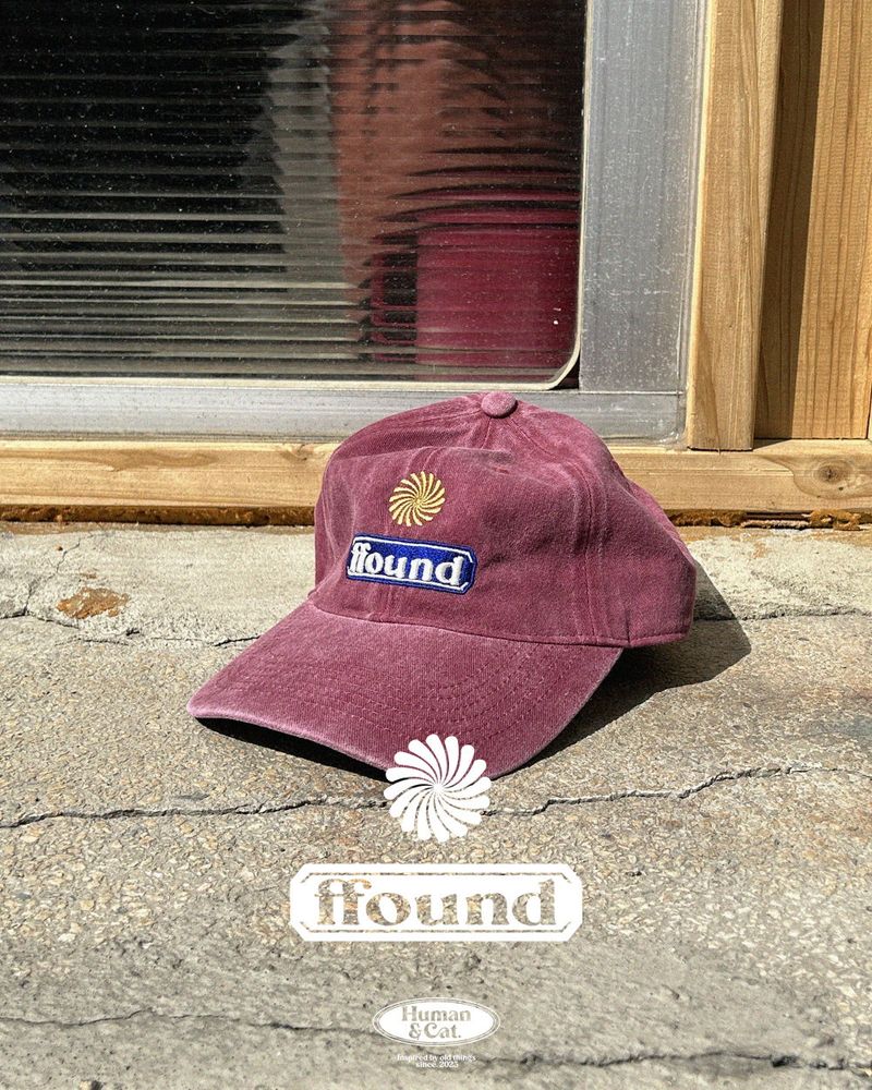 FFOUND3 STONE WASHED BALL CAP / BURGUNDY