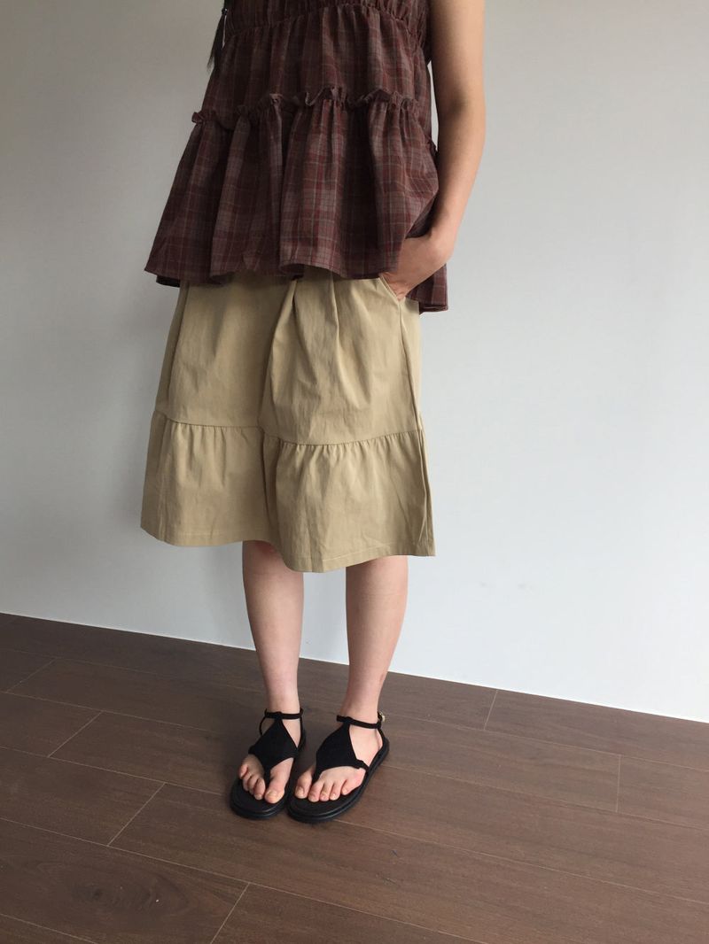suede strap sandals (2color)