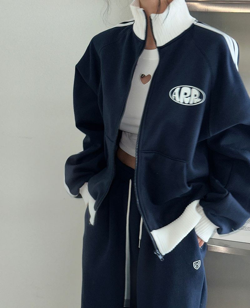 Aru fleece track zip-up