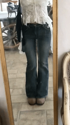 Bridget Gradient Washing Bootcut Denim Pants