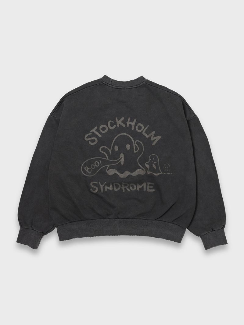 stockholm syndrome（ストックホルムシンドローム）の「GHOST SWEATSHIRT PIGMENT DYED - CHARCOAL（Tops）」