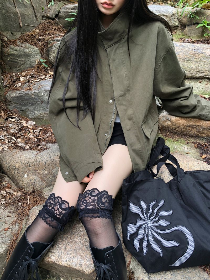 Lehi Lace Knee-High Socks