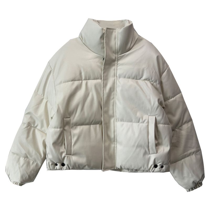 Snap button turtle leather short padding (4 colors)