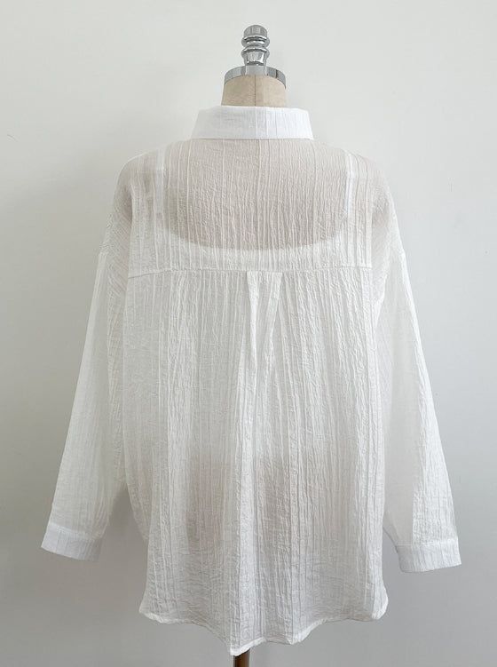 Sisle knit sleeveless wrinkle shirt set