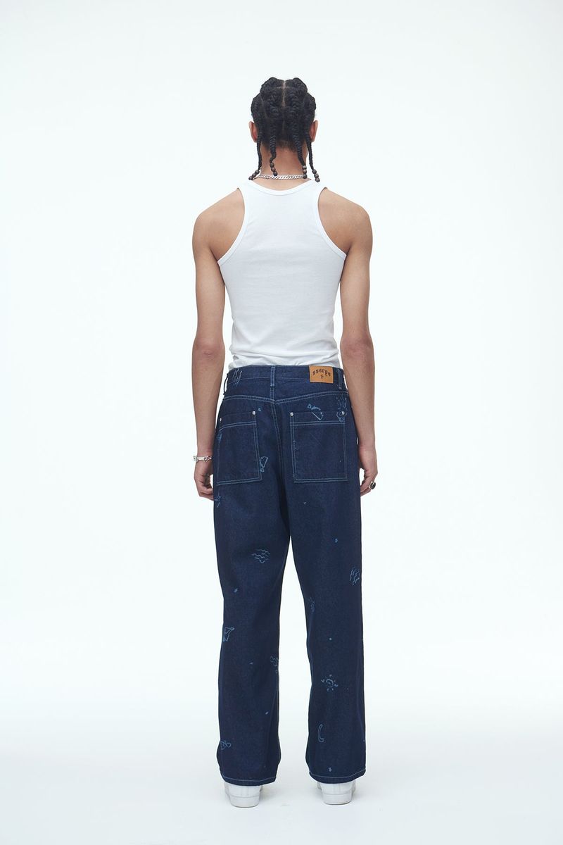 Jeju Beach Denim Pants