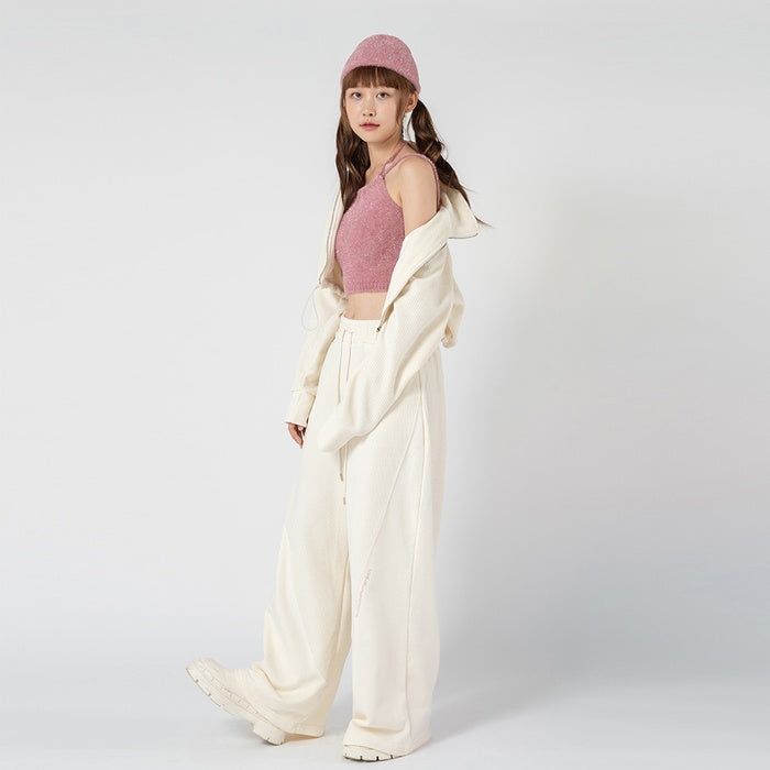 MARTIN VELVET WIDE PANTS_IVORY