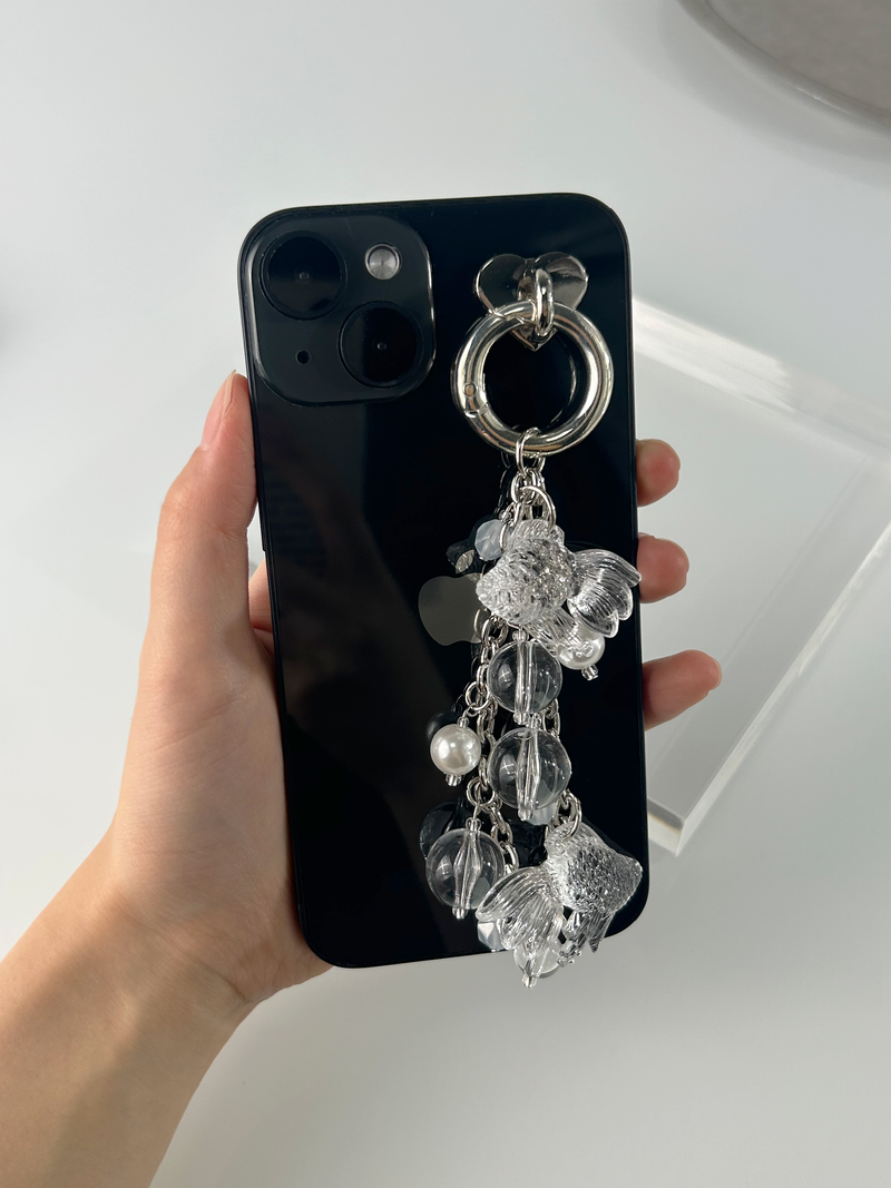 Clear Goldfish Bold Keychain