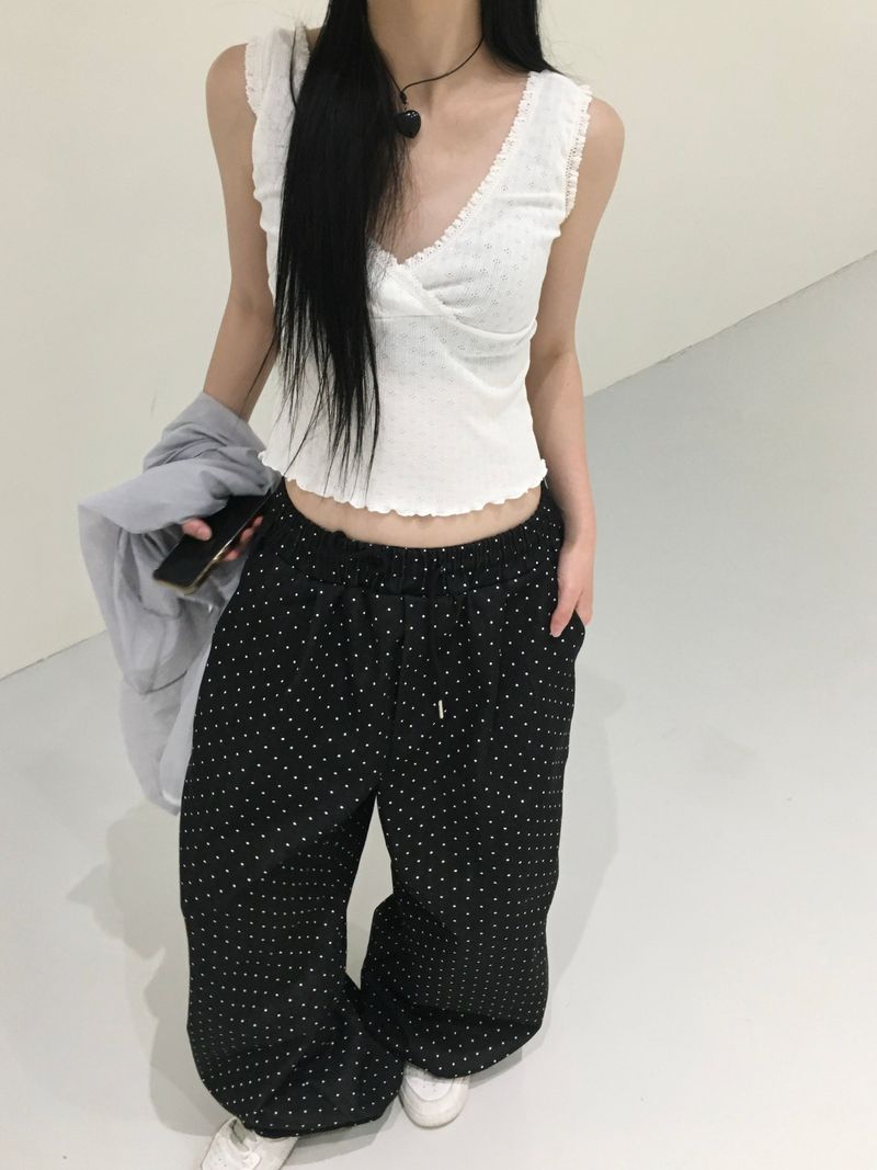 [Ritcore MADE] Mini Dot Wide Denim Pants (2c)