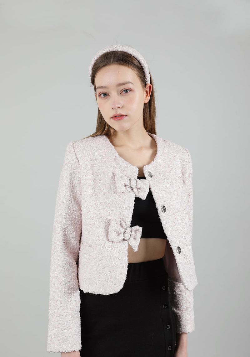 Antic Tweed HairBand Pink