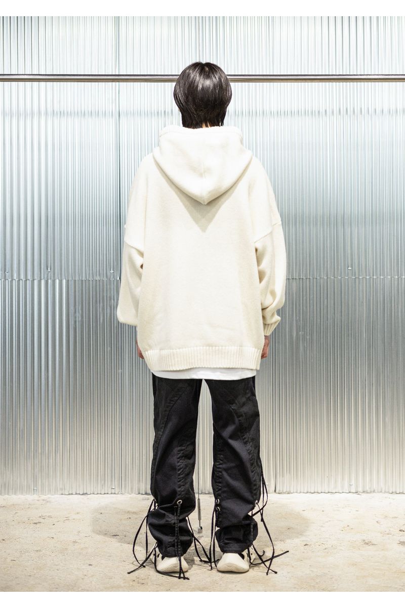 CIRCLE OPINION HOODY KNIT