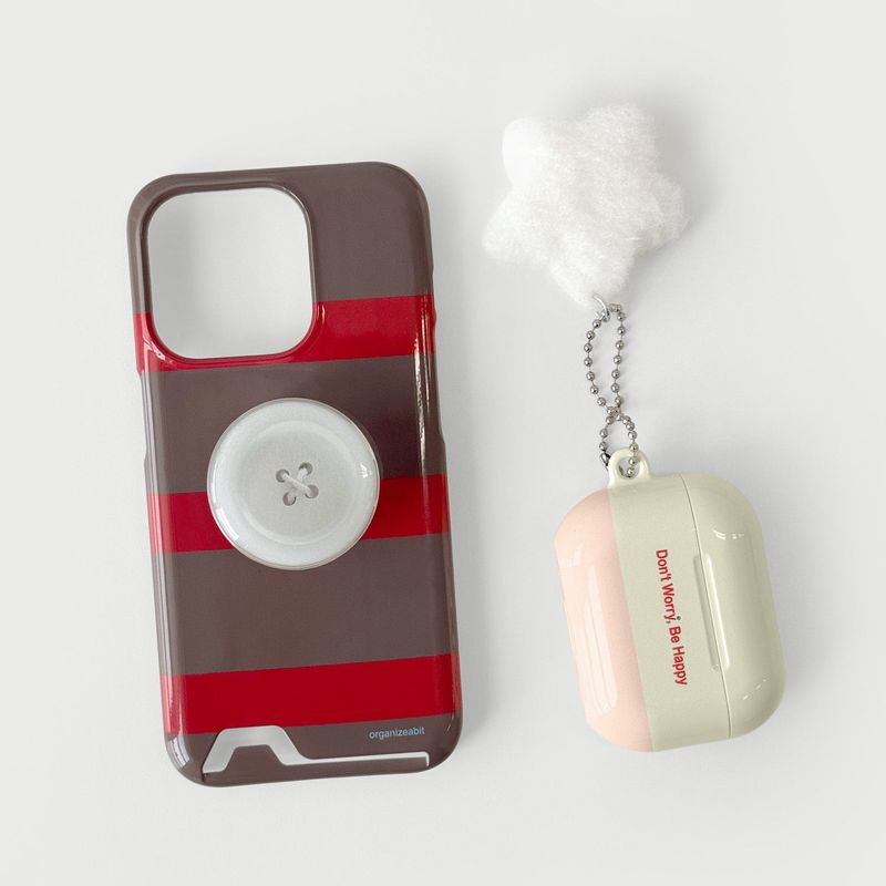 stripe phone case (red)
