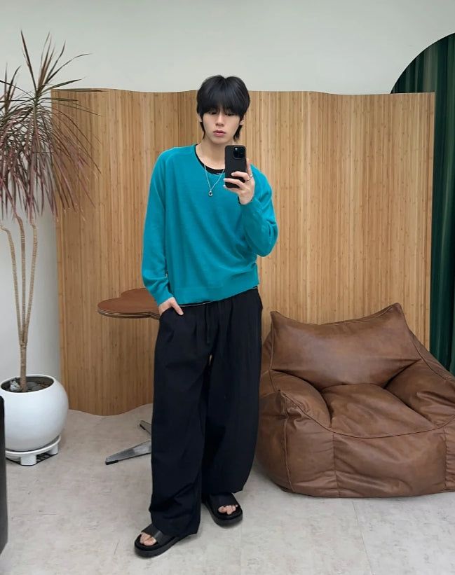 Diel Linen Pintuck Banding Pants
