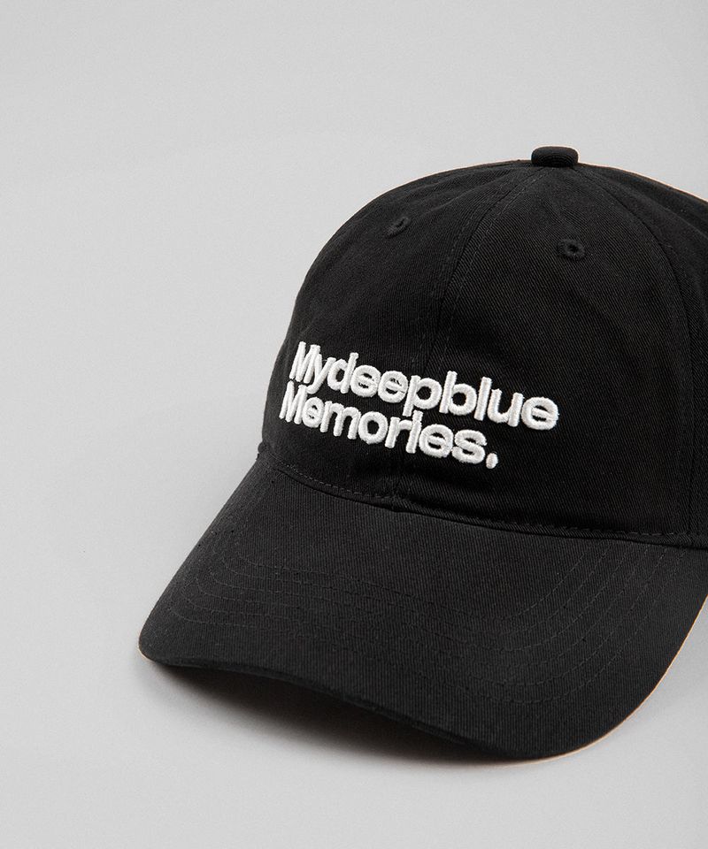 MM MY MEMORIES WASHED CAP (BLACK)