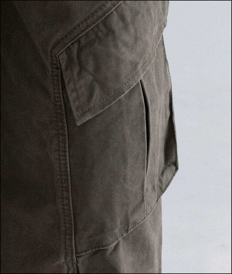 Koke pigment cotton cargo pants