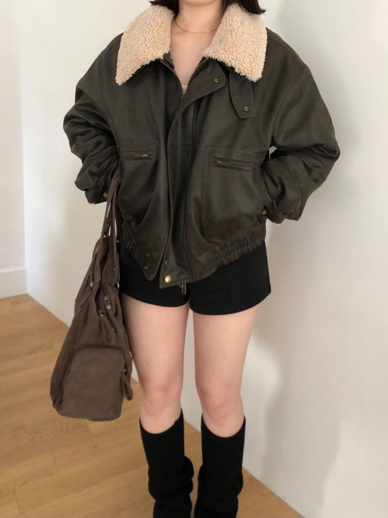 Crack Leather Mustang Jacket (2 colors)