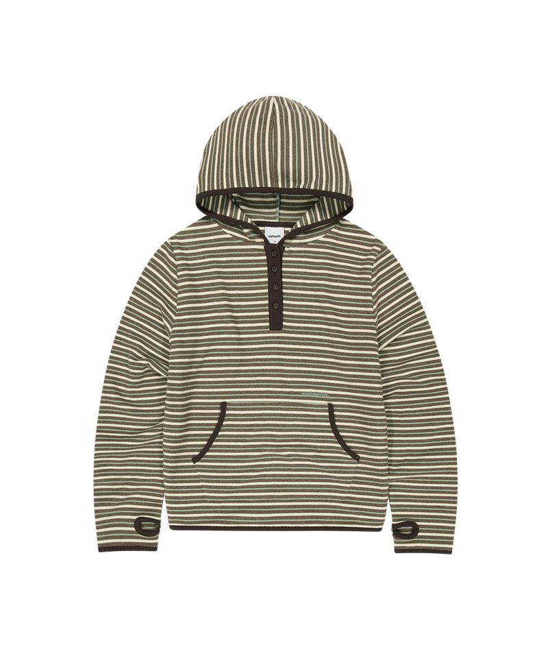 FLEECE HOOD LONG SLEEVE_MINT