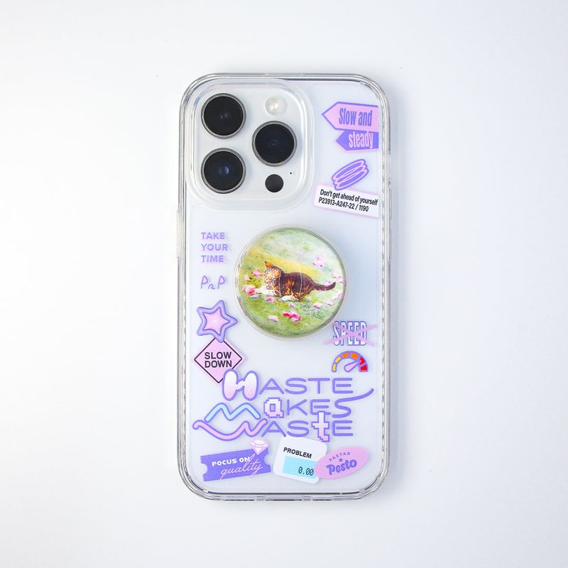 【MADE】'Haste makes waste' Jelly hard Phone case