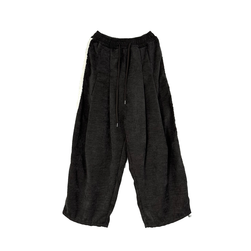 terry four pintuck pants