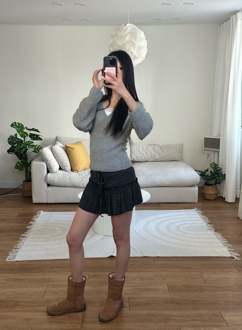 joy shirring skirt