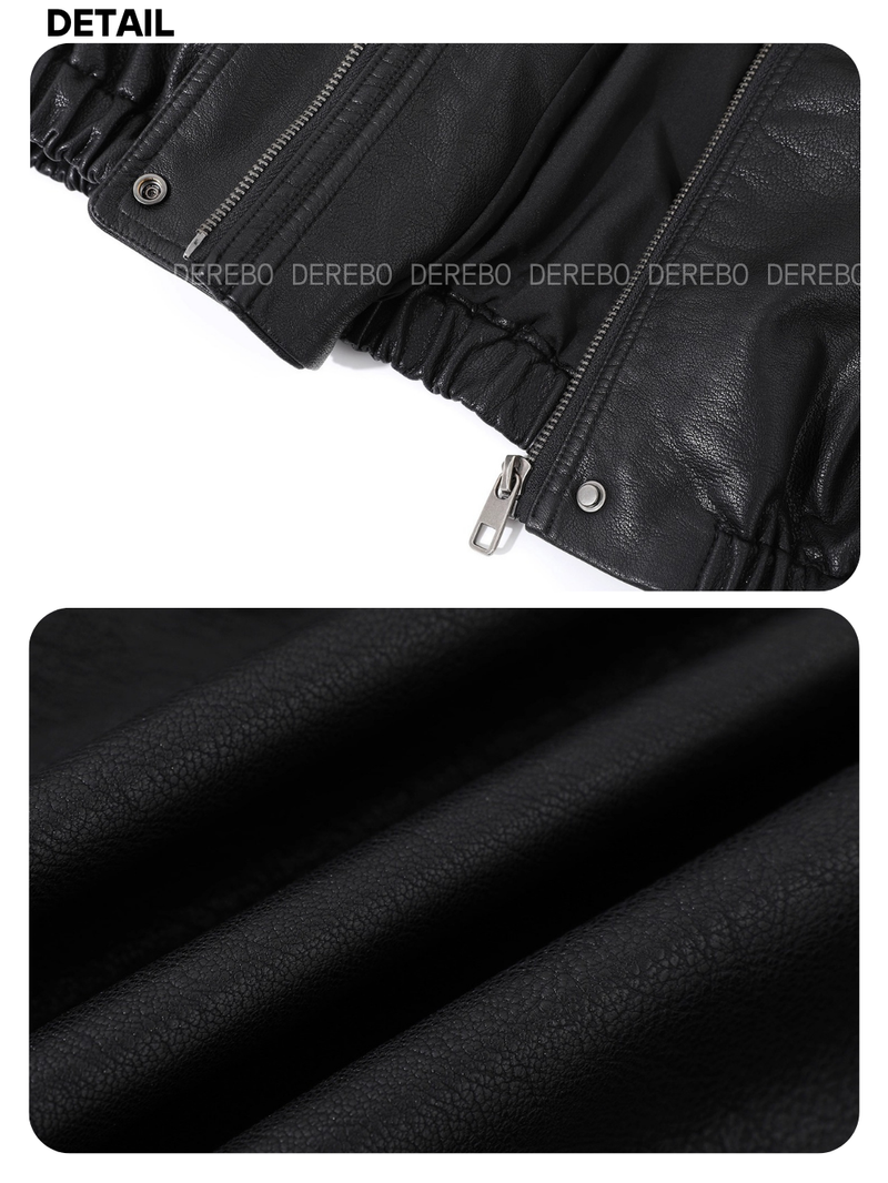 Czech Rider Zip-Up Leather Jacket