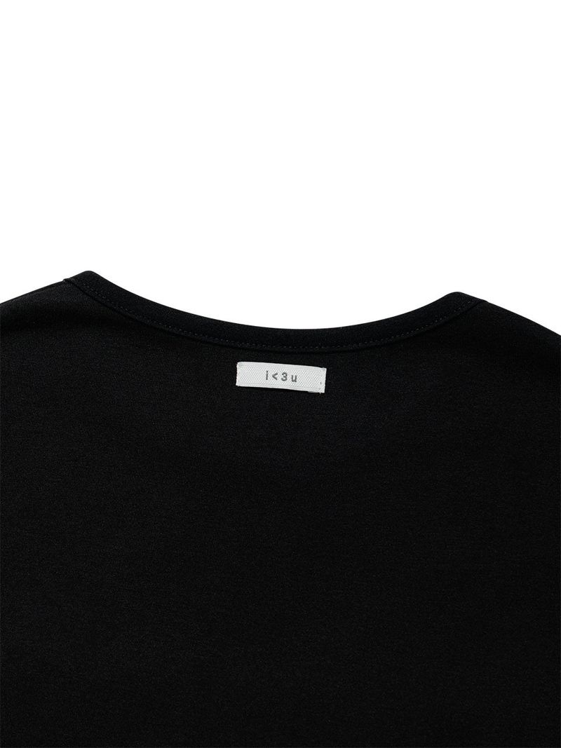FRILL CANCAN T-SHIRT(BLACK)