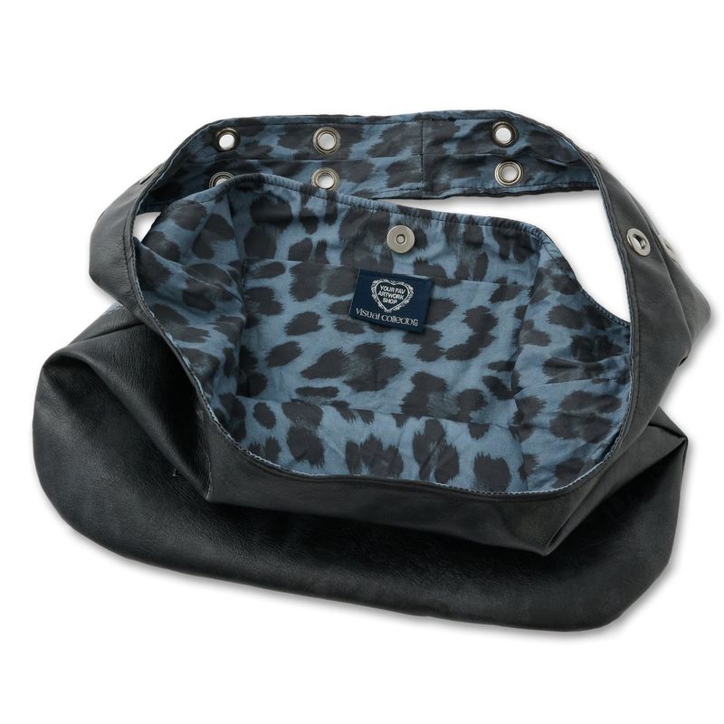 Inner leopard artwork bag [Black]