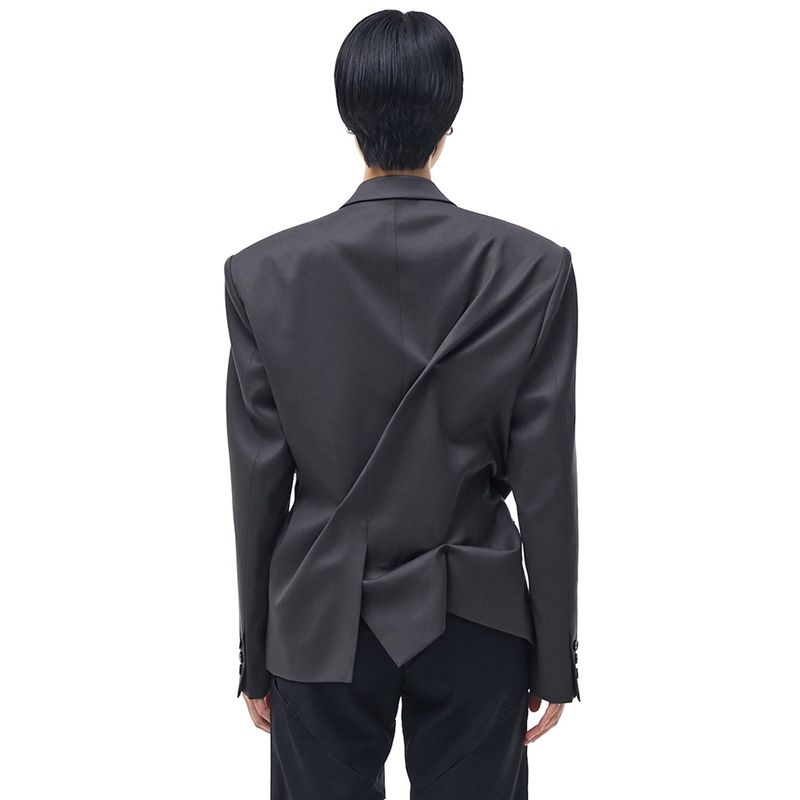 DOZI - Pinched Oversize Tailored Jacket _ DARK GREY