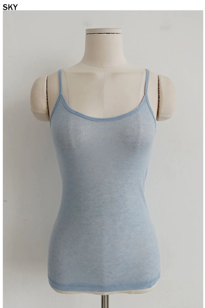 SUNKISS RIBBED CAMI TOP(2COLORS!)