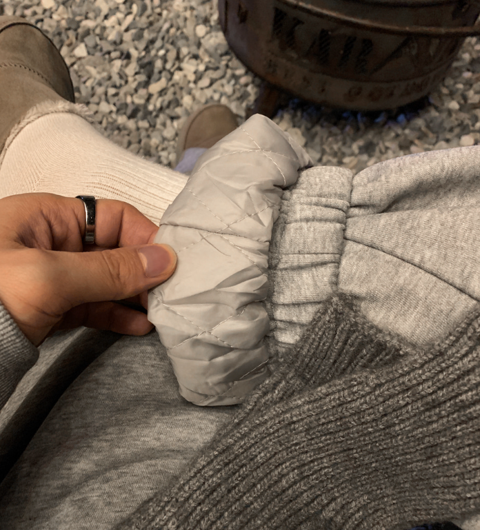 【Setup】 Aiden Winter Quilted Sweatshirt Padded Setup