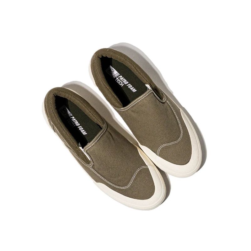 Patrobas Cloud Slip On Olive Sneakers