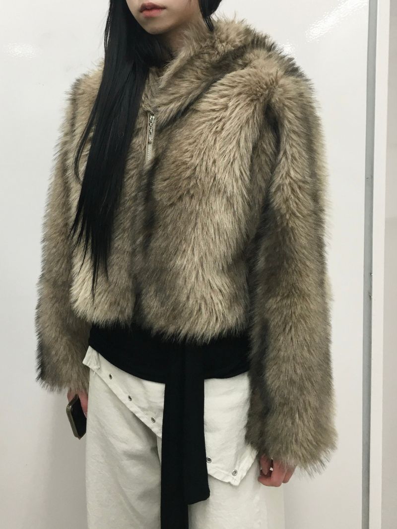 Mua Crop Fur Jacket (1c)