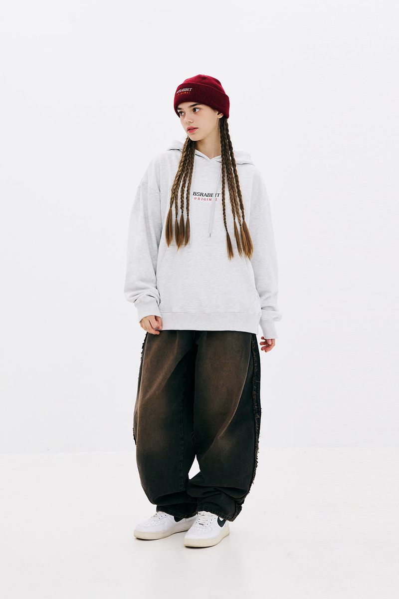 BSRABBIT(ビエスラビット)の「BSR ORIGINAL HOODIE HEATHER GREY(Tops)」