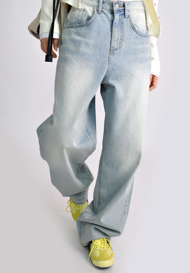 (UNISEX)soft denim pants