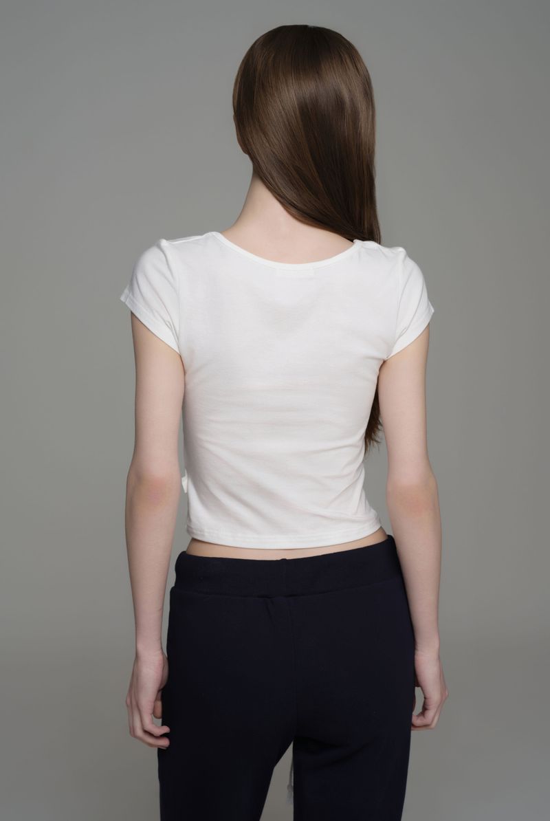 Soft Club signature top, Ivory